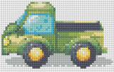 Green Truck Full Round Drill Kids Diamond Painting Kit