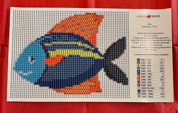 Kit Diamond Painting Fish